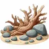 Aquarium Driftwood and Stone